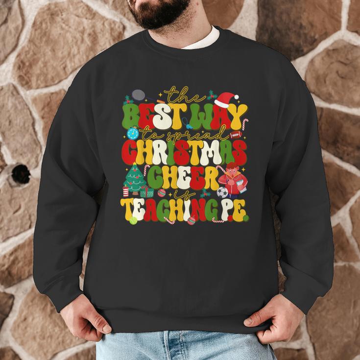 PE Teacher Christmas Holiday Men Graphic Sweatshirt, novelty gifts, funny gifts