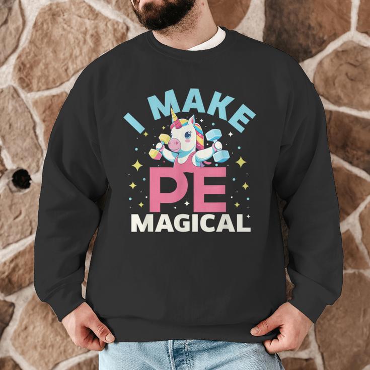 PE Teacher Unicorn I Make PE Magical Men Graphic Sweatshirt, novelty gifts, funny gifts PE Teacher Unicorn I Make PE Magical Men Graphic Sweatshirt, novelty gifts, funny gifts