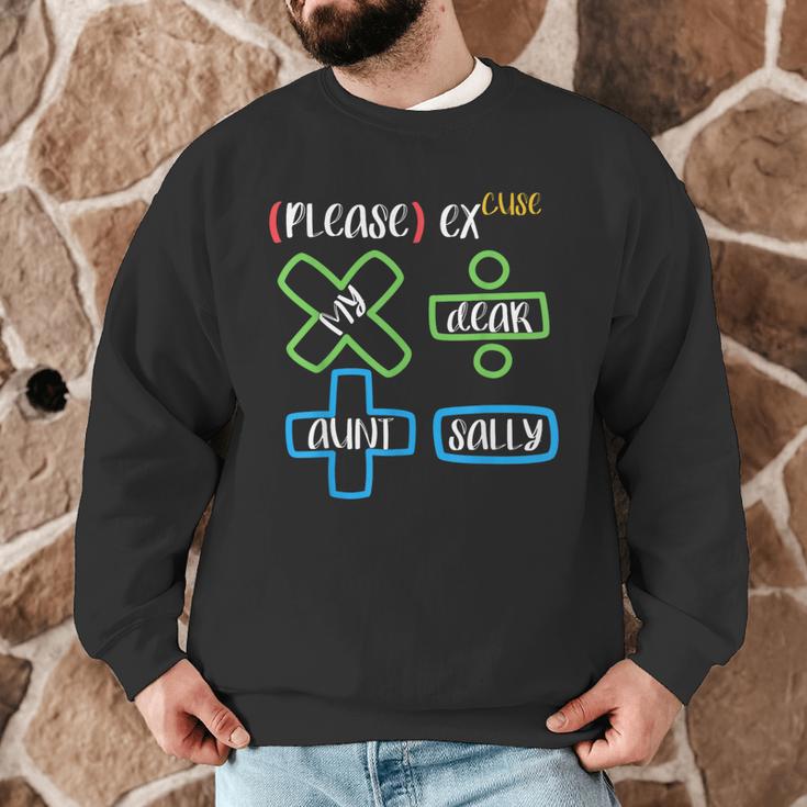 PEMDAS Please Excuse My Dear Aunt Sally Math Teacher Men Graphic Sweatshirt, novelty gifts, funny gifts