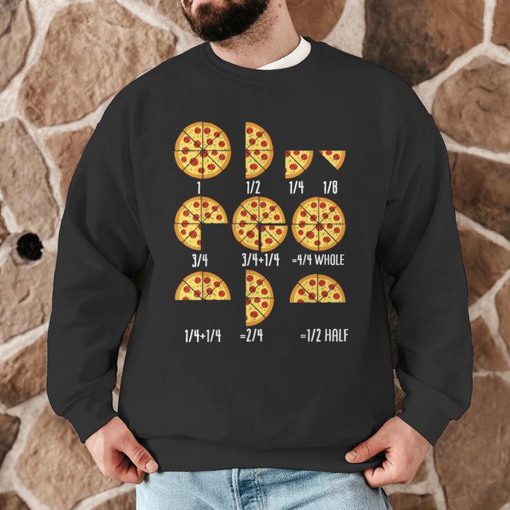 Pizza Slice Fraction Math Teacher Back To School Educational Men Graphic Sweatshirt, novelty gifts, funny gifts Pizza Slice Fraction Math Teacher Back To School Educational Men Graphic Sweatshirt, novelty gifts, funny gifts
