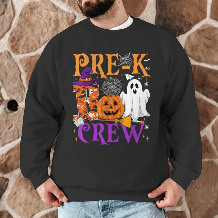 Pre-K Boo Crew Teacher Student Halloween Costume Men Graphic Sweatshirt, novelty gifts, funny gifts