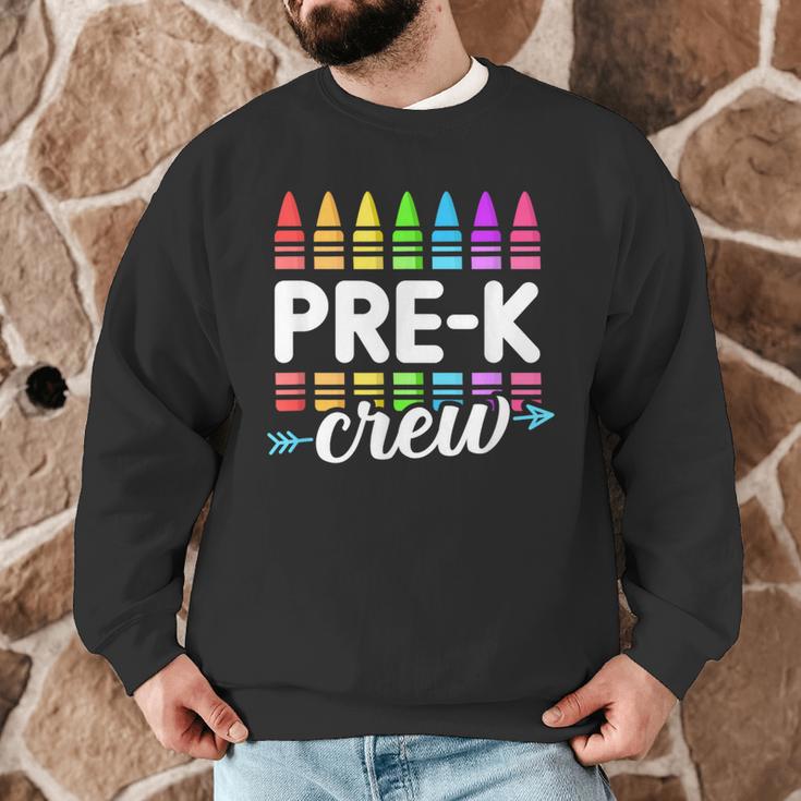 Pre-K Crew Teacher Team Squad Hello Back School Graduation Men Graphic Sweatshirt, novelty gifts, funny gifts Pre-K Crew Teacher Team Squad Hello Back School Graduation Men Graphic Sweatshirt, novelty gifts, funny gifts