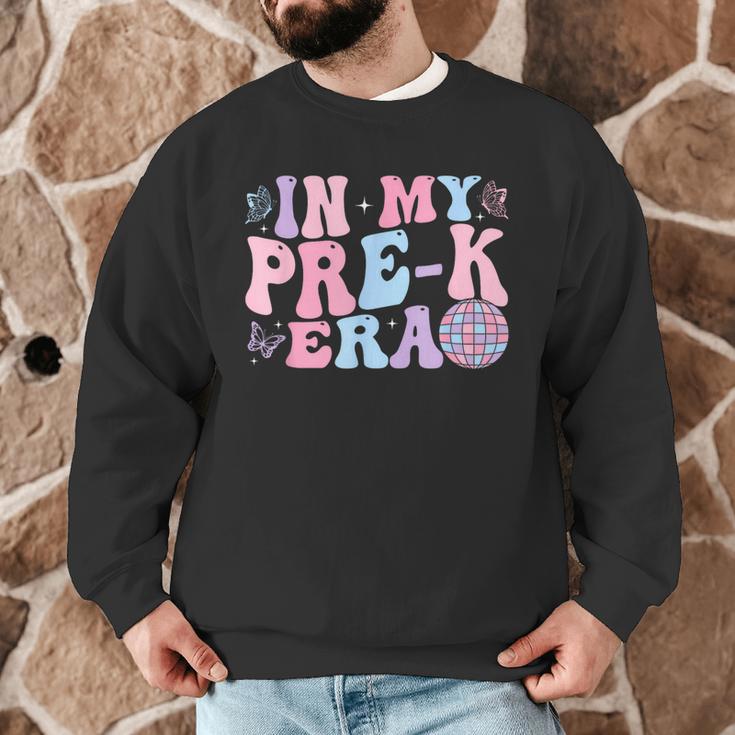 In My Pre K Era Groovy Back To School First Day Teacher Kids Men Graphic Sweatshirt, novelty gifts, funny gifts