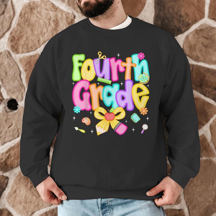 Preppy Fourth Grade Back To School 4th Grade Teacher Girls Men Graphic Sweatshirt, novelty gifts, funny gifts Preppy Fourth Grade Back To School 4th Grade Teacher Girls Men Graphic Sweatshirt, novelty gifts, funny gifts