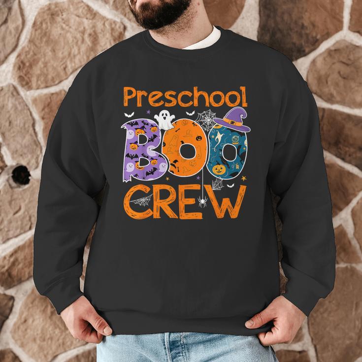 Preschool Boo Crew Preschool Halloween Teacher Kids Men Graphic Sweatshirt, novelty gifts, funny gifts