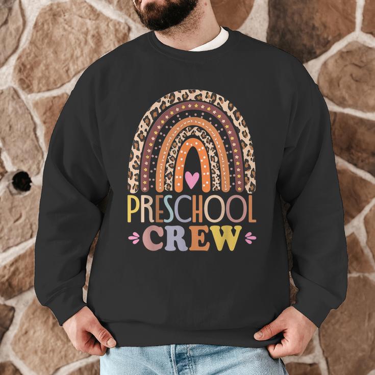 Preschool Crew Cute Leopard Rainbow Back To School Teachers Men Graphic Sweatshirt, novelty gifts, funny gifts Preschool Crew Cute Leopard Rainbow Back To School Teachers Men Graphic Sweatshirt, novelty gifts, funny gifts