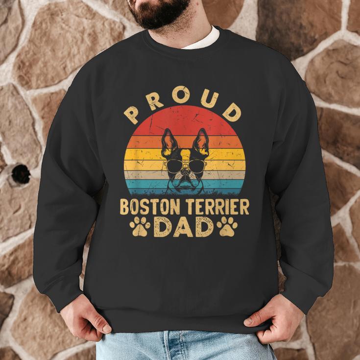 Proud Boston Terrier Dad Dog Owner Fathers Day Men Women Kids Men Graphic Sweatshirt, novelty gifts, funny gifts