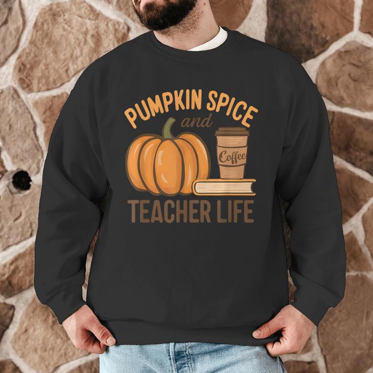 Pumpkin Spice And Teacher Life Halloween Teacher Men Graphic Sweatshirt, novelty gifts, funny gifts Pumpkin Spice And Teacher Life Halloween Teacher Men Graphic Sweatshirt, novelty gifts, funny gifts