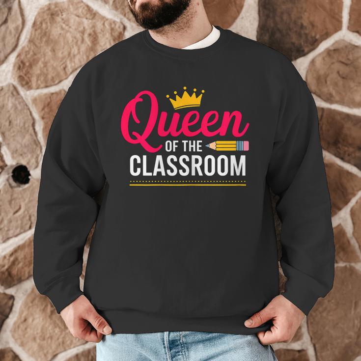 Queen Of The Classroom Teacher Men Graphic Sweatshirt, novelty gifts, funny gifts Queen Of The Classroom Teacher Men Graphic Sweatshirt, novelty gifts, funny gifts