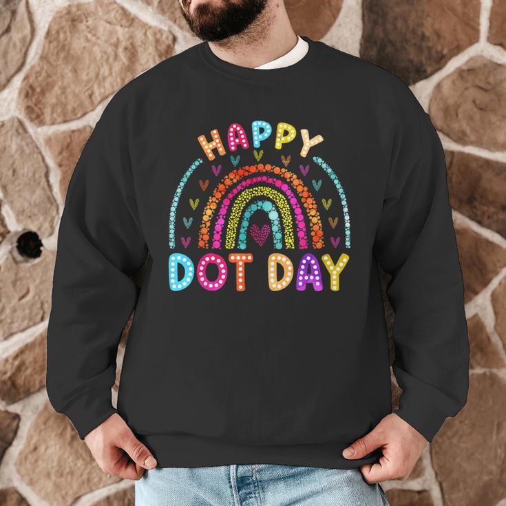 Rainbow Happy Dot Day Shirts Teacher Kids September 15th Men Graphic Sweatshirt, novelty gifts, funny gifts Rainbow Happy Dot Day Shirts Teacher Kids September 15th Men Graphic Sweatshirt, novelty gifts, funny gifts