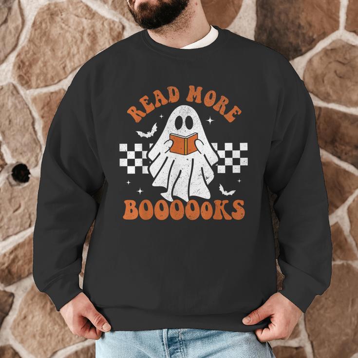 Read More Books Cute Ghost Reading Book Teacher Halloween Men Graphic Sweatshirt, novelty gifts, funny gifts