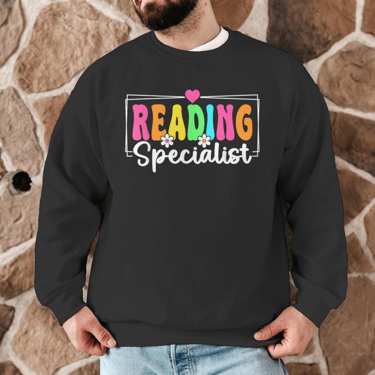 Reading Specialist Back To School Reading Teacher Men Graphic Sweatshirt, novelty gifts, funny gifts Reading Specialist Back To School Reading Teacher Men Graphic Sweatshirt, novelty gifts, funny gifts