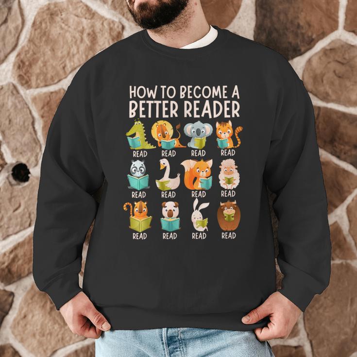 Reading Teacher How To Become a Better Reader Book Lover Fun Men Graphic Sweatshirt, novelty gifts, funny gifts Reading Teacher How To Become a Better Reader Book Lover Fun Men Graphic Sweatshirt, novelty gifts, funny gifts