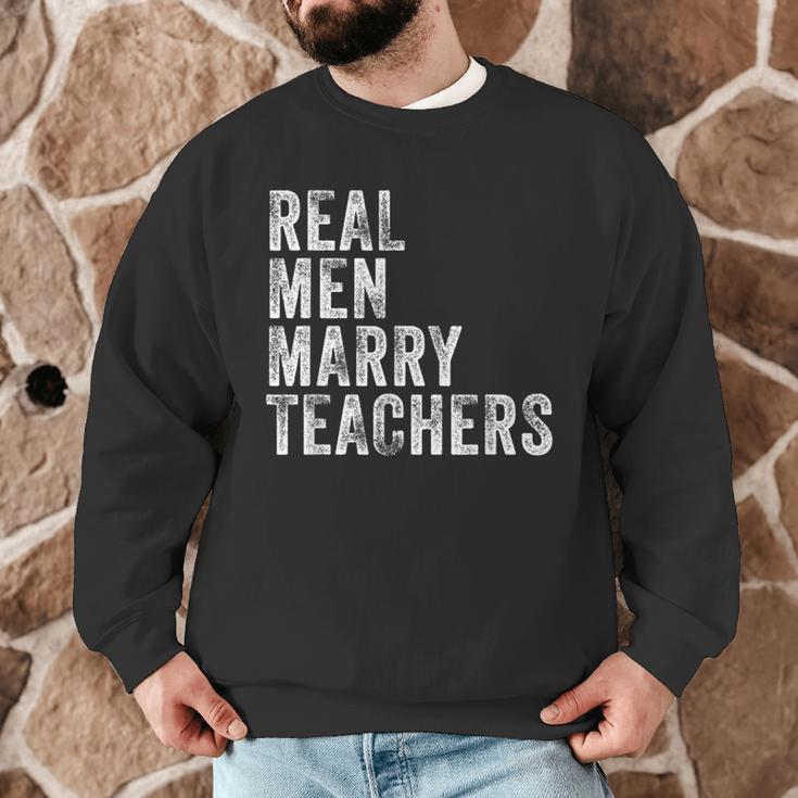 Real Men Marry Teachers Future Husband Wife Engagement Men Graphic Sweatshirt, novelty gifts, funny gifts Real Men Marry Teachers Future Husband Wife Engagement Men Graphic Sweatshirt, novelty gifts, funny gifts