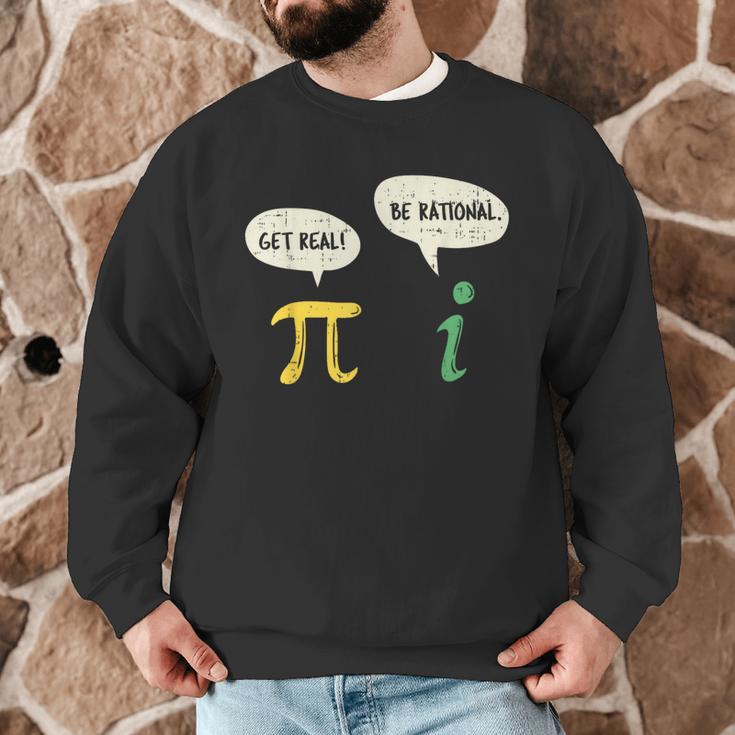 Get Real Be Rational Shirt Pi Math Teacher Geek Men Graphic Sweatshirt, novelty gifts, funny gifts