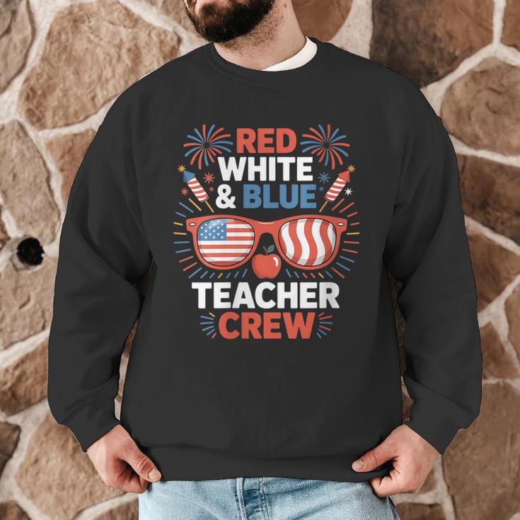 Red & Blue Teacher Crew Shirt 4th Of July Sunglasses Men Graphic Sweatshirt, novelty gifts, funny gifts Red & Blue Teacher Crew Shirt 4th Of July Sunglasses Men Graphic Sweatshirt, novelty gifts, funny gifts