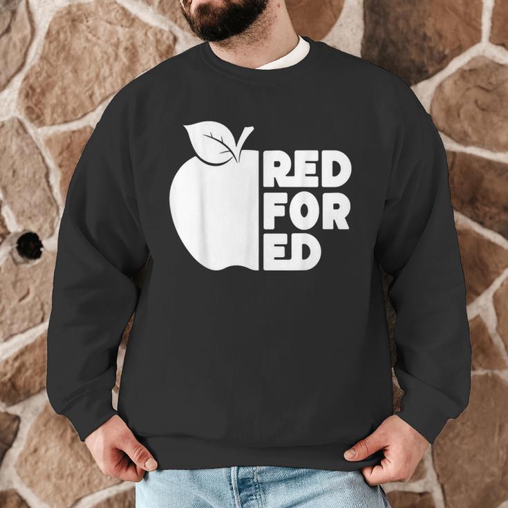 Red For Ed Teacher Support Public Education For Men Women Kids Men Graphic Sweatshirt, novelty gifts, funny gifts Red For Ed Teacher Support Public Education For Men Women Kids Men Graphic Sweatshirt, novelty gifts, funny gifts