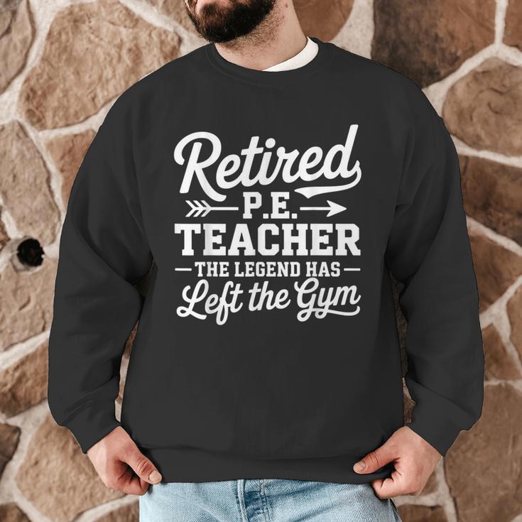 Retired PE Teacher Legend Left The Gym Physical Education Men Graphic Sweatshirt, novelty gifts, funny gifts Retired PE Teacher Legend Left The Gym Physical Education Men Graphic Sweatshirt, novelty gifts, funny gifts