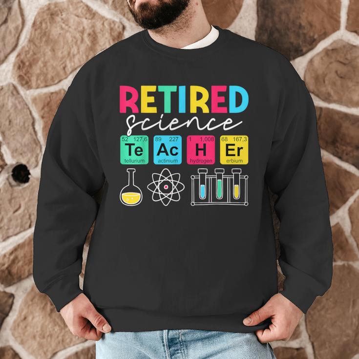 Retired Science Teacher Periodic Table Teacher Life Men Graphic Sweatshirt, novelty gifts, funny gifts