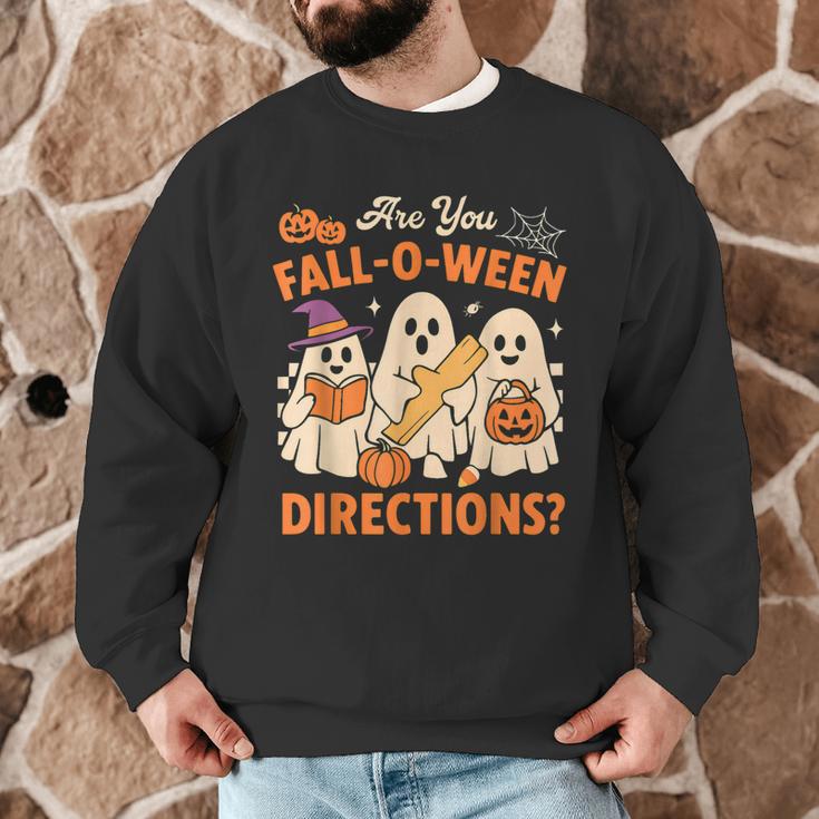 Retro Are You Fall O Ween Directions Ghost Teacher Spooky Men Graphic Sweatshirt, novelty gifts, funny gifts Retro Are You Fall O Ween Directions Ghost Teacher Spooky Men Graphic Sweatshirt, novelty gifts, funny gifts