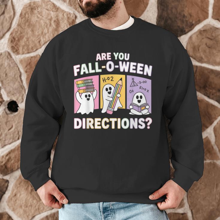 Retro Are You Fall O Ween Directions Teacher Halloween Ghost Men Graphic Sweatshirt, novelty gifts, funny gifts Retro Are You Fall O Ween Directions Teacher Halloween Ghost Men Graphic Sweatshirt, novelty gifts, funny gifts