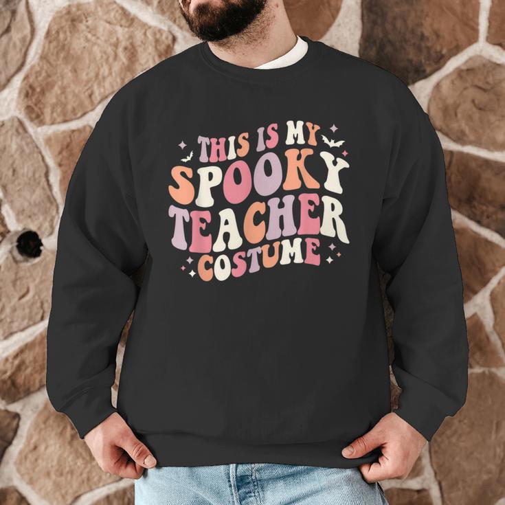 Retro Halloween This Is My Spooky School Teacher Costume Men Graphic Sweatshirt, novelty gifts, funny gifts Retro Halloween This Is My Spooky School Teacher Costume Men Graphic Sweatshirt, novelty gifts, funny gifts