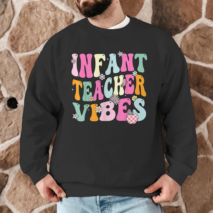 Retro Infant Teacher Vibes Women Daycare Teacher Men Graphic Sweatshirt, novelty gifts, funny gifts Retro Infant Teacher Vibes Women Daycare Teacher Men Graphic Sweatshirt, novelty gifts, funny gifts