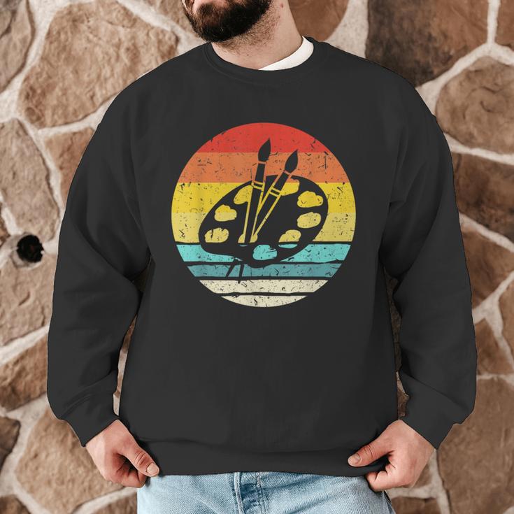 Retro Vintage Paint Palette Costume Artist Art Teacher Men Women Men Graphic Sweatshirt, novelty gifts, funny gifts