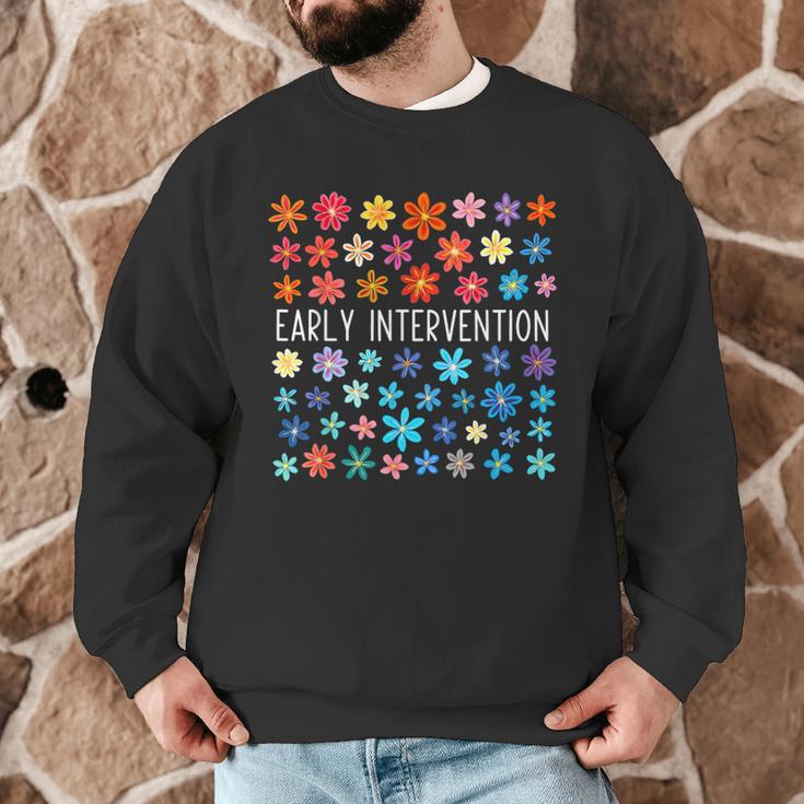 Retro Wildflower Early Intervention Teacher Interventionist Men Graphic Sweatshirt, novelty gifts, funny gifts Retro Wildflower Early Intervention Teacher Interventionist Men Graphic Sweatshirt, novelty gifts, funny gifts