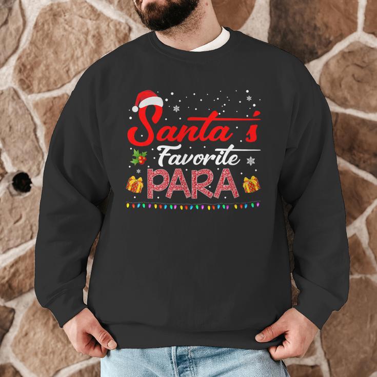 Santa's Favorite Para Christmas Paraprofessional Teacher Men Graphic Sweatshirt, novelty gifts, funny gifts Santa's Favorite Para Christmas Paraprofessional Teacher Men Graphic Sweatshirt, novelty gifts, funny gifts