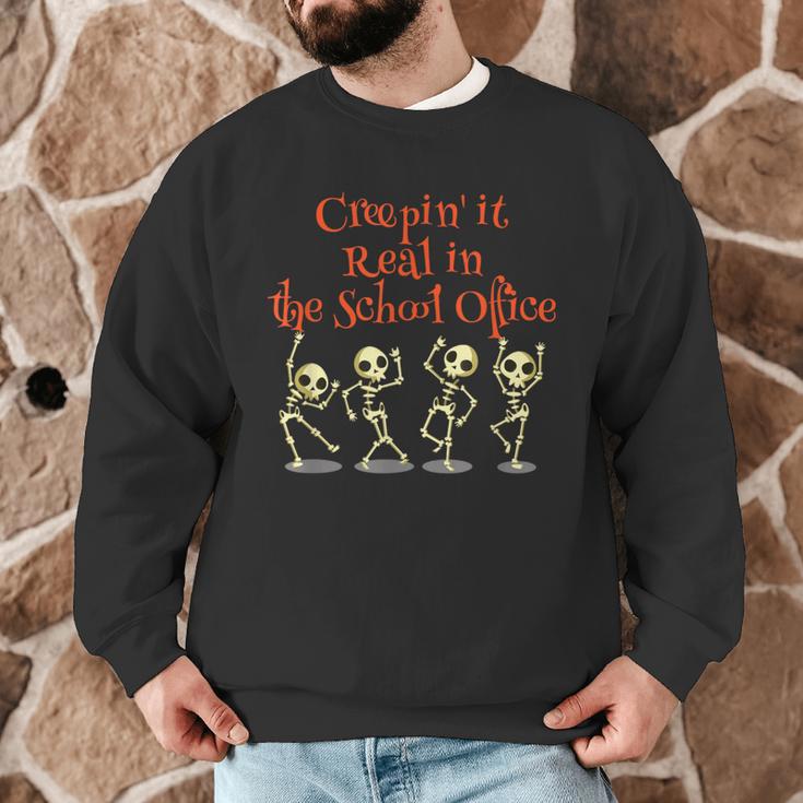 School Office Clerk Creepin' It Real HALLOWEEN Teacher Shirt Men Graphic Sweatshirt, novelty gifts, funny gifts School Office Clerk Creepin' It Real HALLOWEEN Teacher Shirt Men Graphic Sweatshirt, novelty gifts, funny gifts