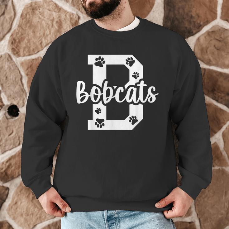 School Spirit Mascot Bobcats Back To School Teacher Student Men Graphic Sweatshirt, novelty gifts, funny gifts