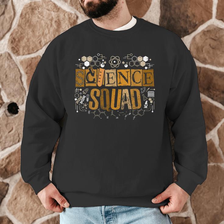 Science Squad Teacher STEM Chemistry Biology Physics Men Graphic Sweatshirt, novelty gifts, funny gifts