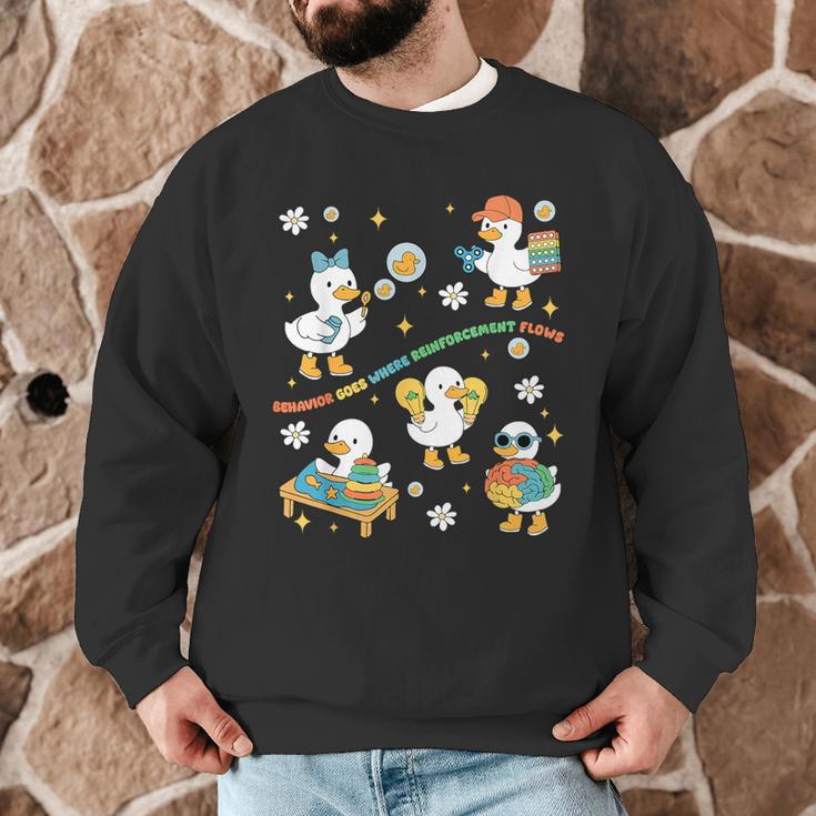 Silly Goose Behavior Analyst RBT ABA Therapy SPED Teacher Men Graphic Sweatshirt, novelty gifts, funny gifts
