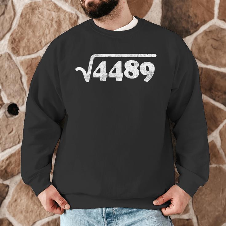 Sixty Seven 67 Meme Square Root 4489 Slang Math Teacher Men Graphic Sweatshirt, novelty gifts, funny gifts