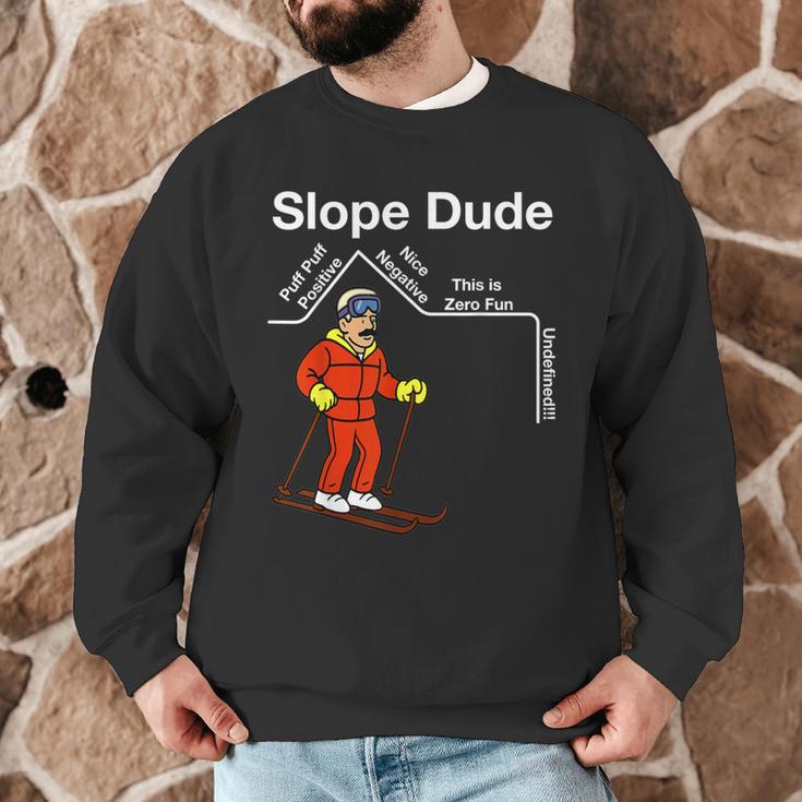 Slope Dude Algebra Geometry Middle School Math Teacher Men Graphic Sweatshirt, novelty gifts, funny gifts