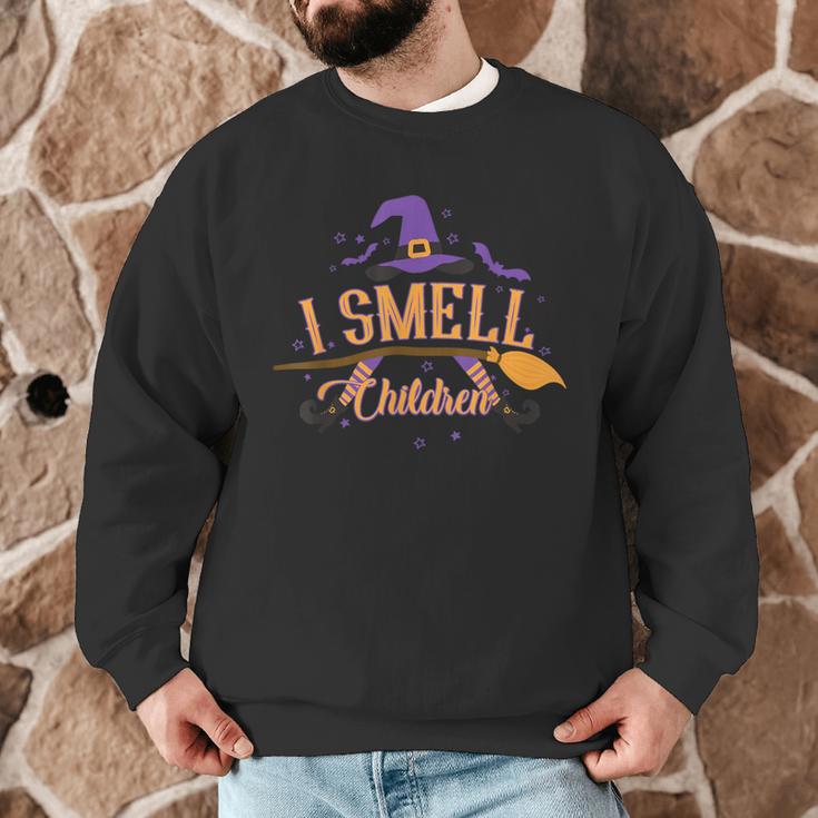 I Smell Children Wicked Cute Kindergarten Teacher Halloween Men Graphic Sweatshirt, novelty gifts, funny gifts