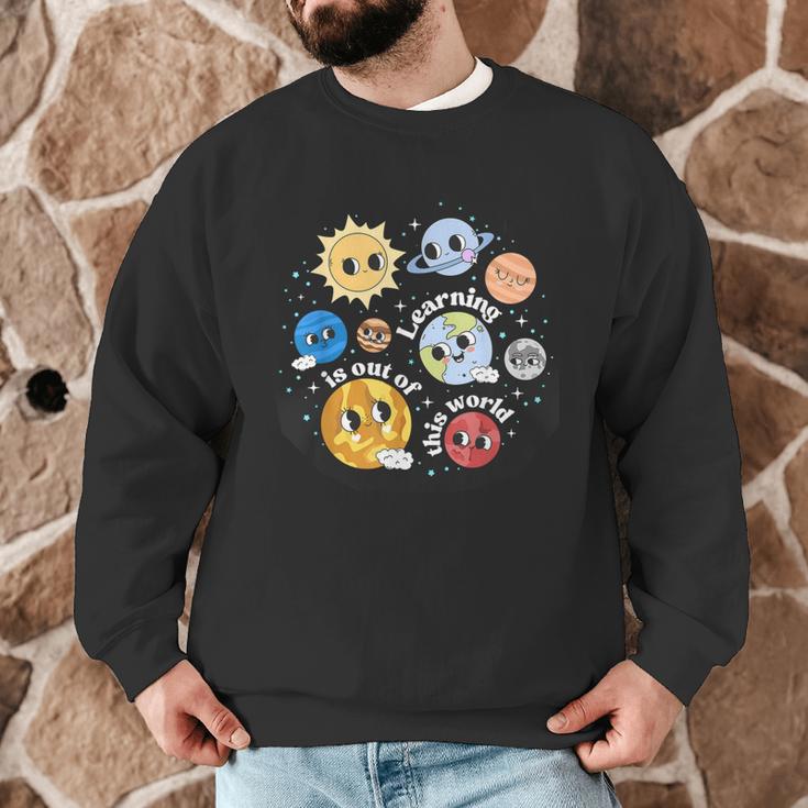 Solar System Learning Is Out Of This World Science Teacher Men Graphic Sweatshirt, novelty gifts, funny gifts Solar System Learning Is Out Of This World Science Teacher Men Graphic Sweatshirt, novelty gifts, funny gifts