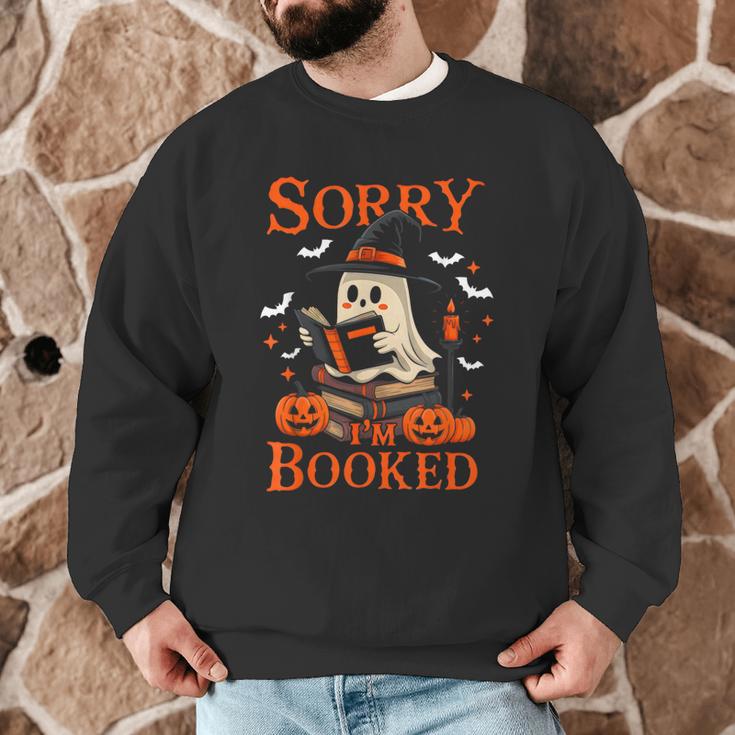 Sorry I'm Booked Ghost Reading Book Lover Teacher Halloween Men Graphic Sweatshirt, novelty gifts, funny gifts Sorry I'm Booked Ghost Reading Book Lover Teacher Halloween Men Graphic Sweatshirt, novelty gifts, funny gifts