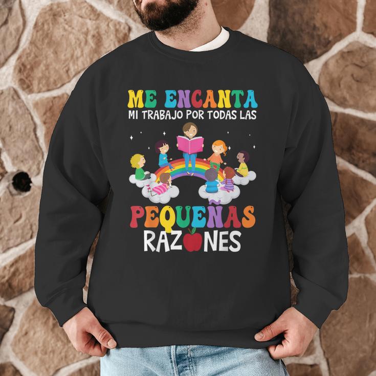 Spanish Teacher Bilingual Teacher Maestra Maestras Men Graphic Sweatshirt, novelty gifts, funny gifts