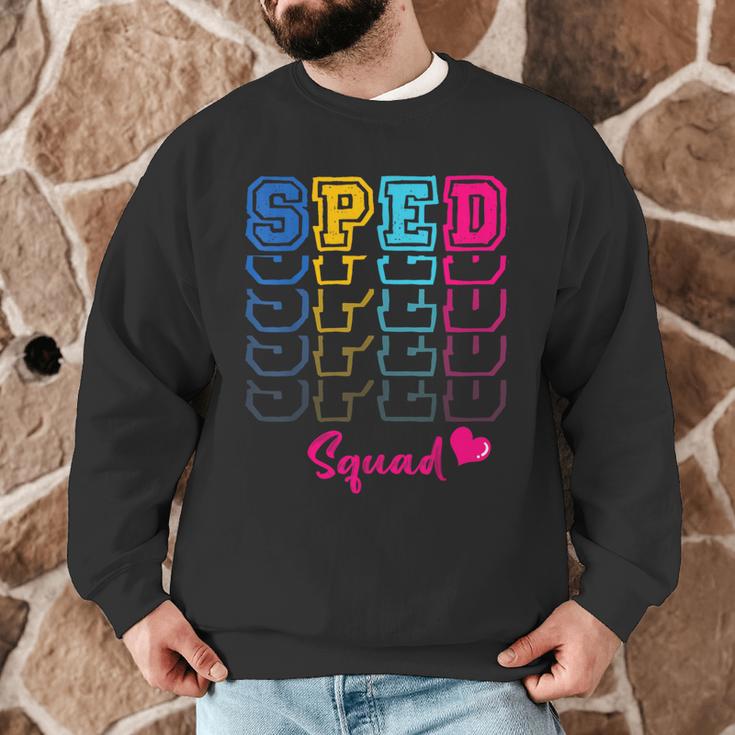 SPED Squad Proud Special Education Para Teacher Colorful Men Graphic Sweatshirt, novelty gifts, funny gifts SPED Squad Proud Special Education Para Teacher Colorful Men Graphic Sweatshirt, novelty gifts, funny gifts