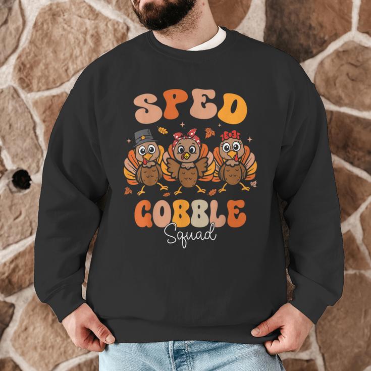 Sped Teacher Gobble Squad Thanksgiving Special Education Men Graphic Sweatshirt, novelty gifts, funny gifts Sped Teacher Gobble Squad Thanksgiving Special Education Men Graphic Sweatshirt, novelty gifts, funny gifts