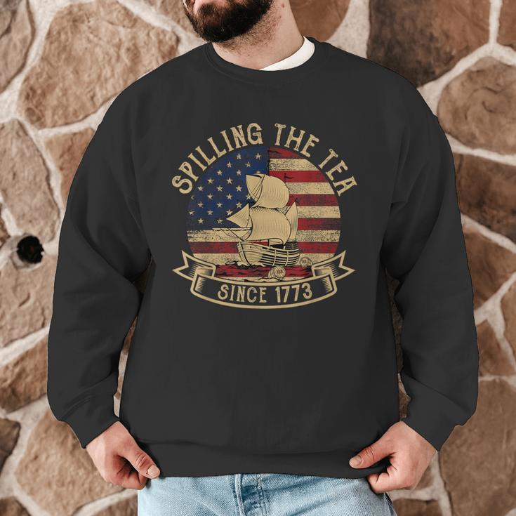 Spilling The Tea Since 1773 American History Teacher Vintage Men Graphic Sweatshirt, novelty gifts, funny gifts Spilling The Tea Since 1773 American History Teacher Vintage Men Graphic Sweatshirt, novelty gifts, funny gifts