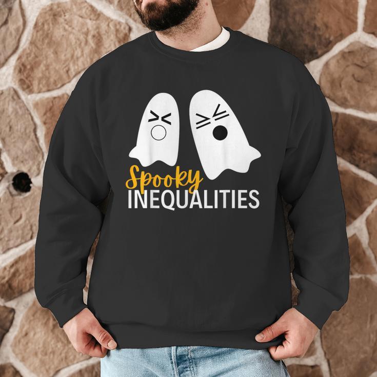 Spooky Ghost Inequalities Halloween Math Teacher Men Graphic Sweatshirt, novelty gifts, funny gifts Spooky Ghost Inequalities Halloween Math Teacher Men Graphic Sweatshirt, novelty gifts, funny gifts