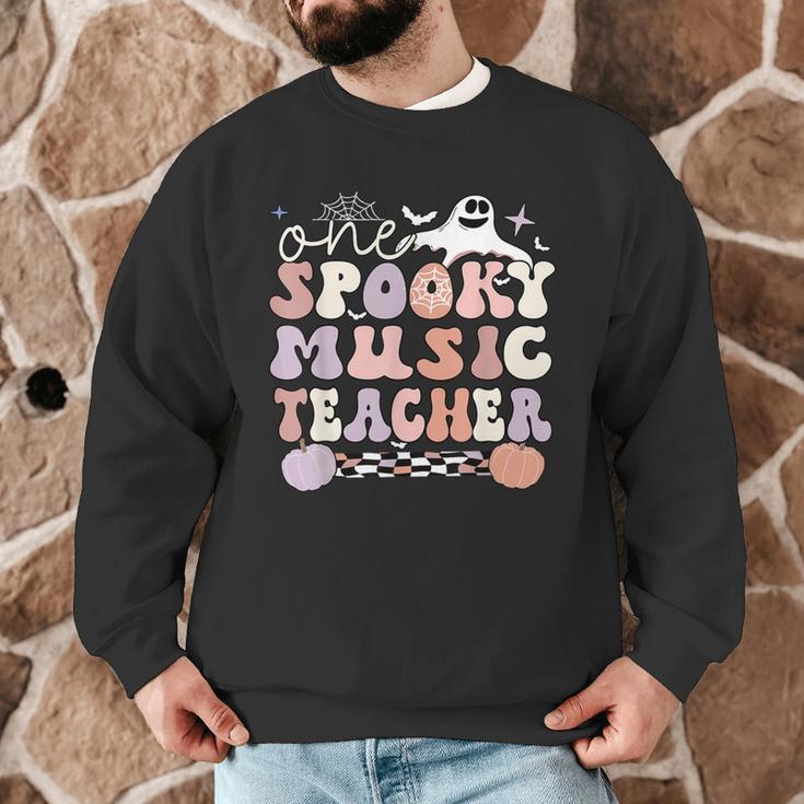Spooky Music Teacher Halloween Music Teaching Men Women Men Graphic Sweatshirt, novelty gifts, funny gifts