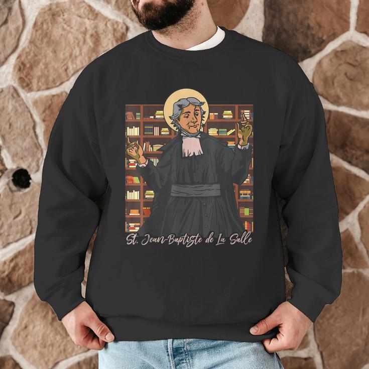 St Jean Baptiste De La Salle Patron Saint Education Teachers Men Graphic Sweatshirt, novelty gifts, funny gifts