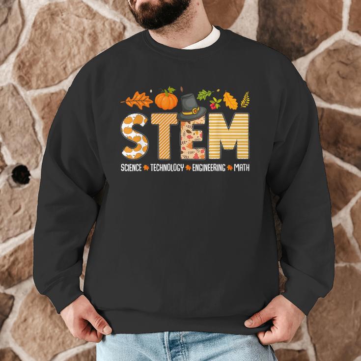 STEM Teacher Thanksgiving Grateful Educator Science Class Men Graphic Sweatshirt, novelty gifts, funny gifts