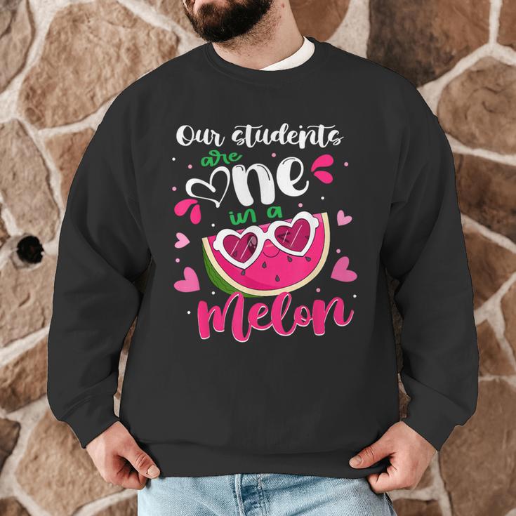 Our Students Are One In A Melon Teacher Watermelon Summer Men Graphic Sweatshirt, novelty gifts, funny gifts Our Students Are One In A Melon Teacher Watermelon Summer Men Graphic Sweatshirt, novelty gifts, funny gifts