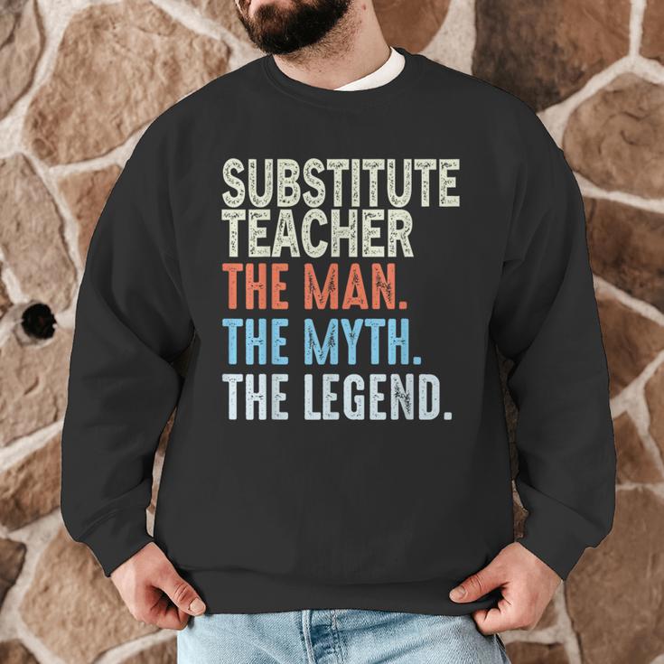 Substitute Teacher Man The Myth The Legend Appreciation Day Men Graphic Sweatshirt, novelty gifts, funny gifts Substitute Teacher Man The Myth The Legend Appreciation Day Men Graphic Sweatshirt, novelty gifts, funny gifts
