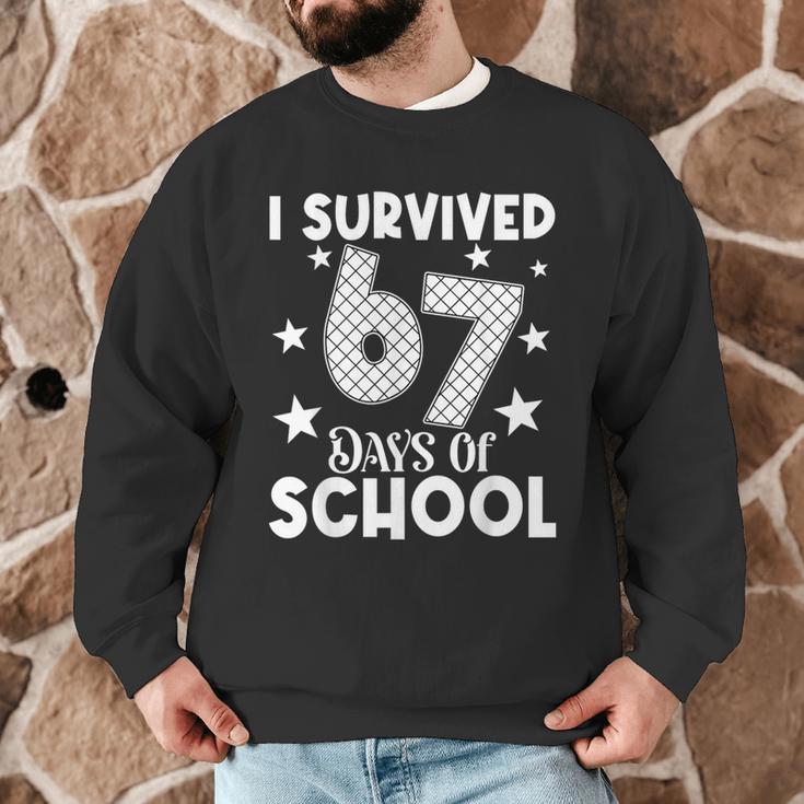 I Survived 67 Days Of School Teachers Students Men Graphic Sweatshirt, novelty gifts, funny gifts I Survived 67 Days Of School Teachers Students Men Graphic Sweatshirt, novelty gifts, funny gifts